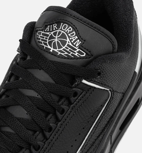 Air Jordan 2 3 Mens Lifestyle Shoe Black Metallic Silver