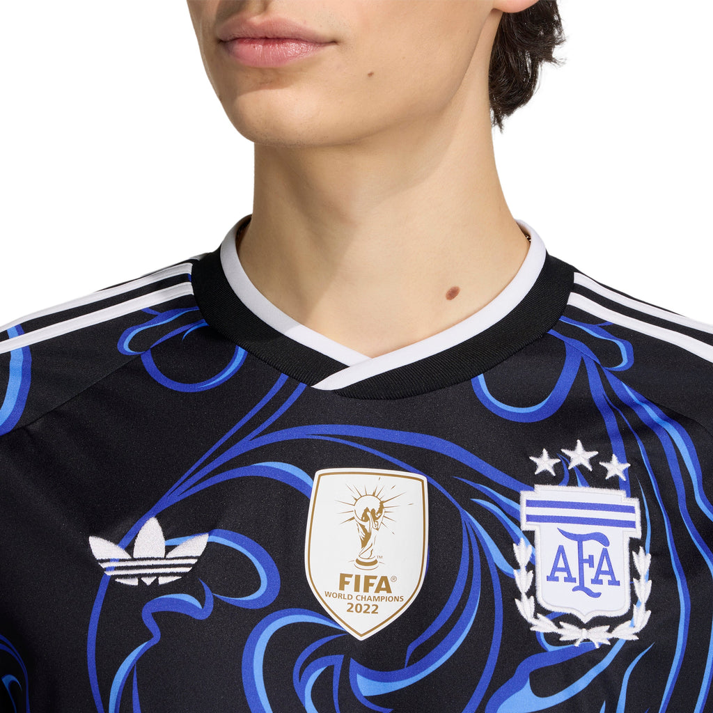 adidas Argentina Away Mens Soccer Jersey 2026 Black Blue