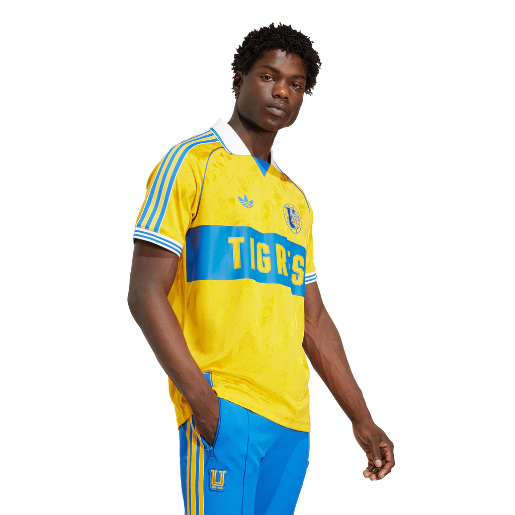 adidas Mens Tigres UANL Anniversary Soccer Jersey 25 Gold