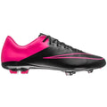 Nike JR Mercurial Vapor X FG Firm Ground Soccer Cleats Black Hyper Pink