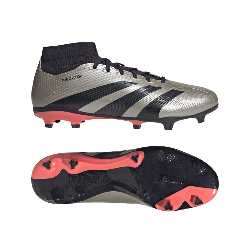 adidas Predator League Sock FG Firm Ground Cleats Plamet Black Turbo