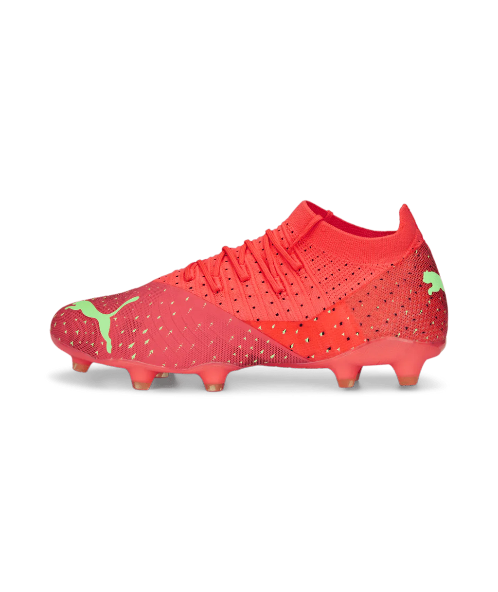PUMA Future Z 34 FG AG Soccer Cleats Fiery Coral Black Salmon
