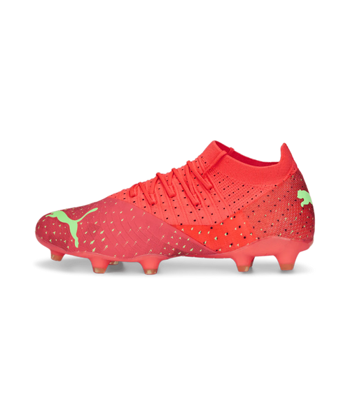PUMA Future Z 34 FG AG Soccer Cleats Fiery Coral Black Salmon
