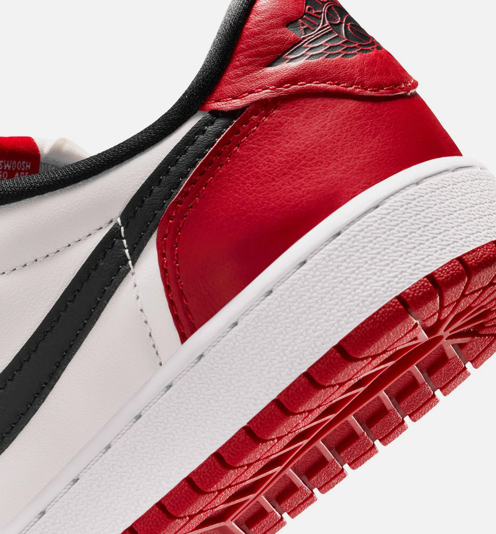 Air Jordan 1 Retro Low OG Chicago Grade School Lifestyle Shoe Varsity Red Black Summit White