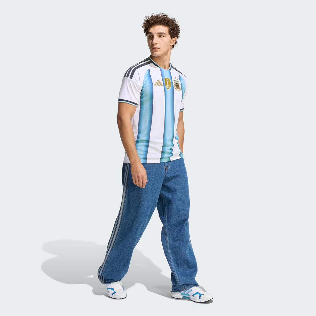 adidas Argentina Home Mens Soccer Jersey 26 White Blue