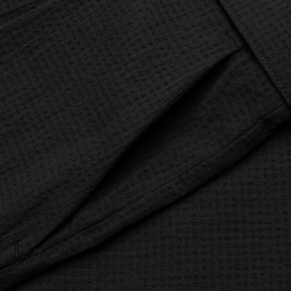 Seersucker Pleated Pant Black