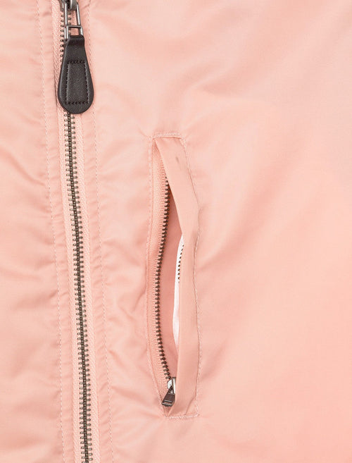 Stussy Flight Satin Bomber Jacket Mens Peach