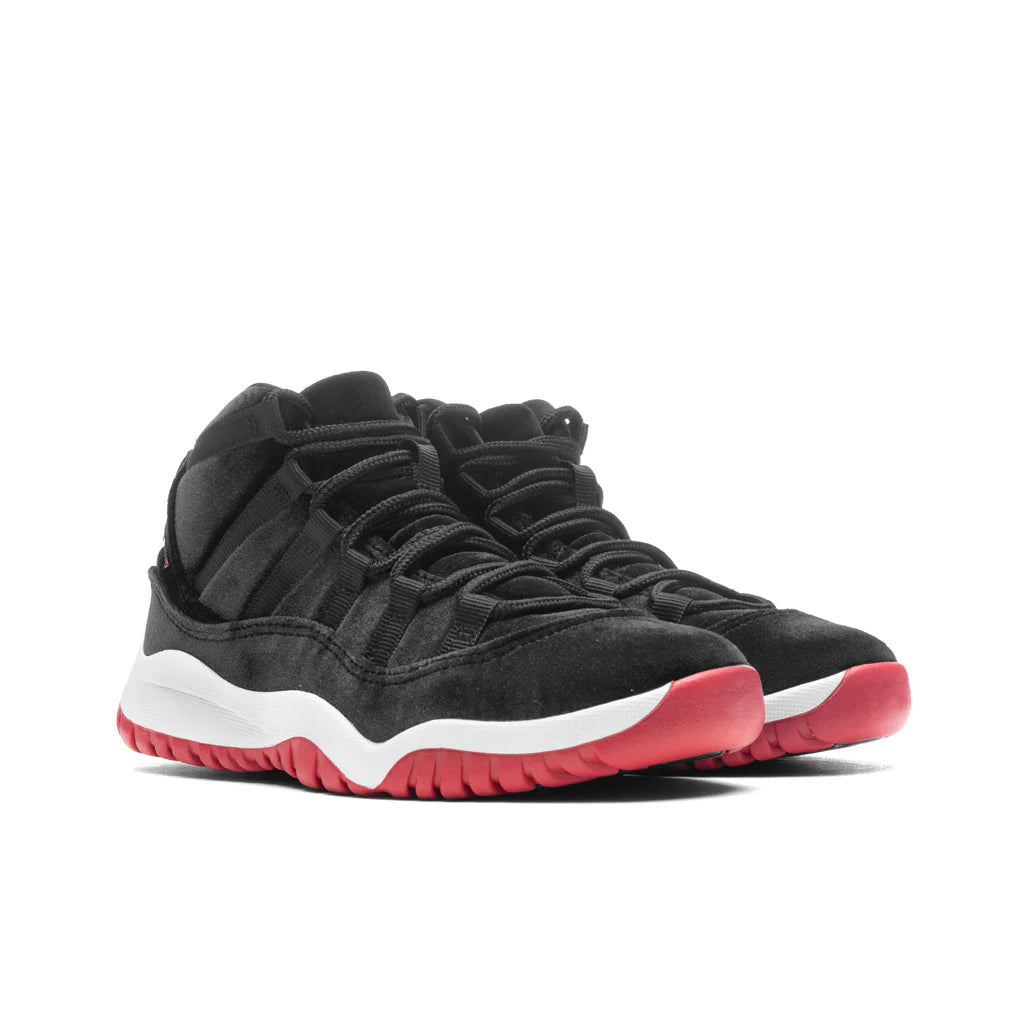 Jordan 11 Retro PS Bred Velvet Black Gym Red White