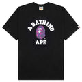 Color Camo College Tee Black Purple