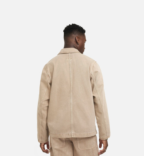 NSW Life Button Up Mens Jacket Brown