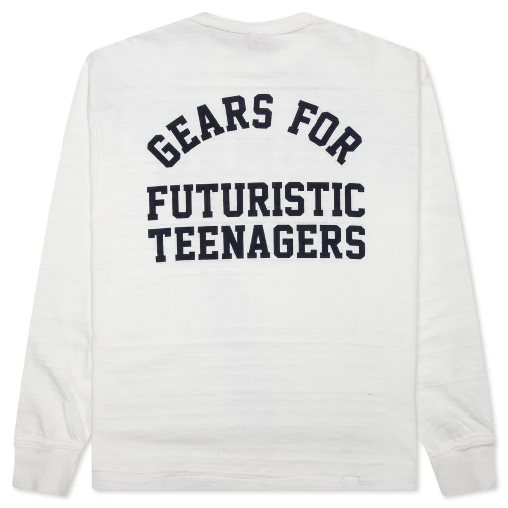 Graphic L S T Shirt 7 White
