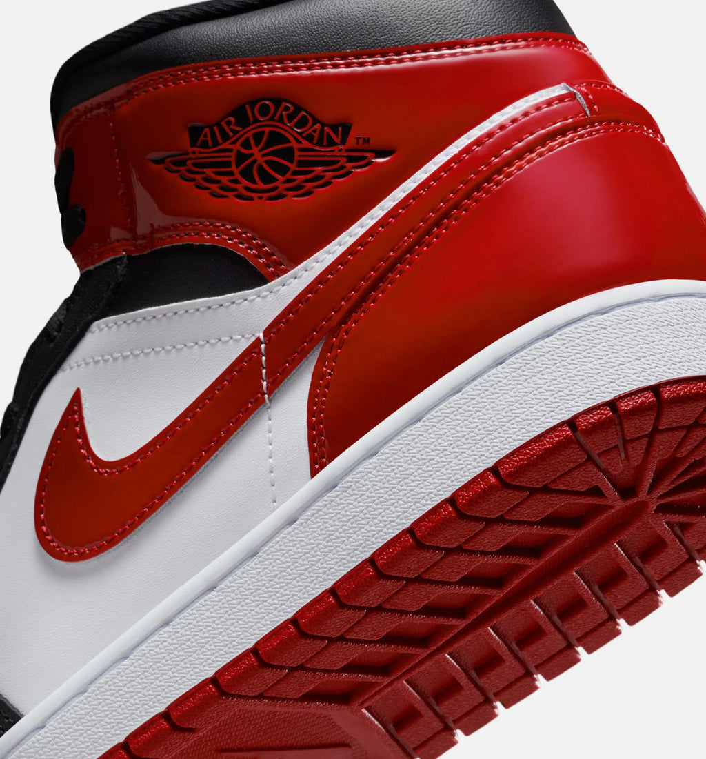 Air Jordan 1 Mid SE Mens Lifestyle Shoe Black White Varsity Red