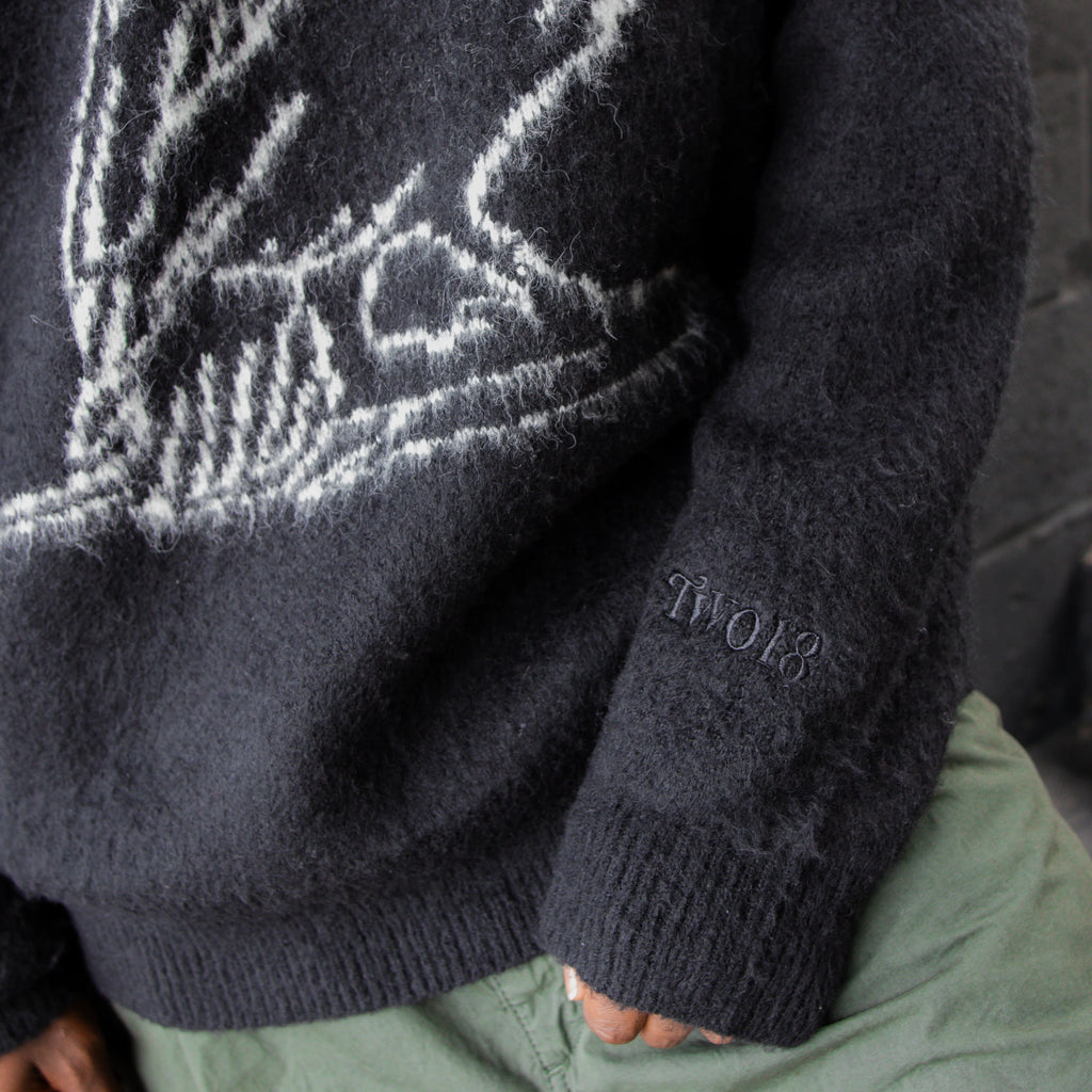 Two 18 Mohair Raven Sweater Black
