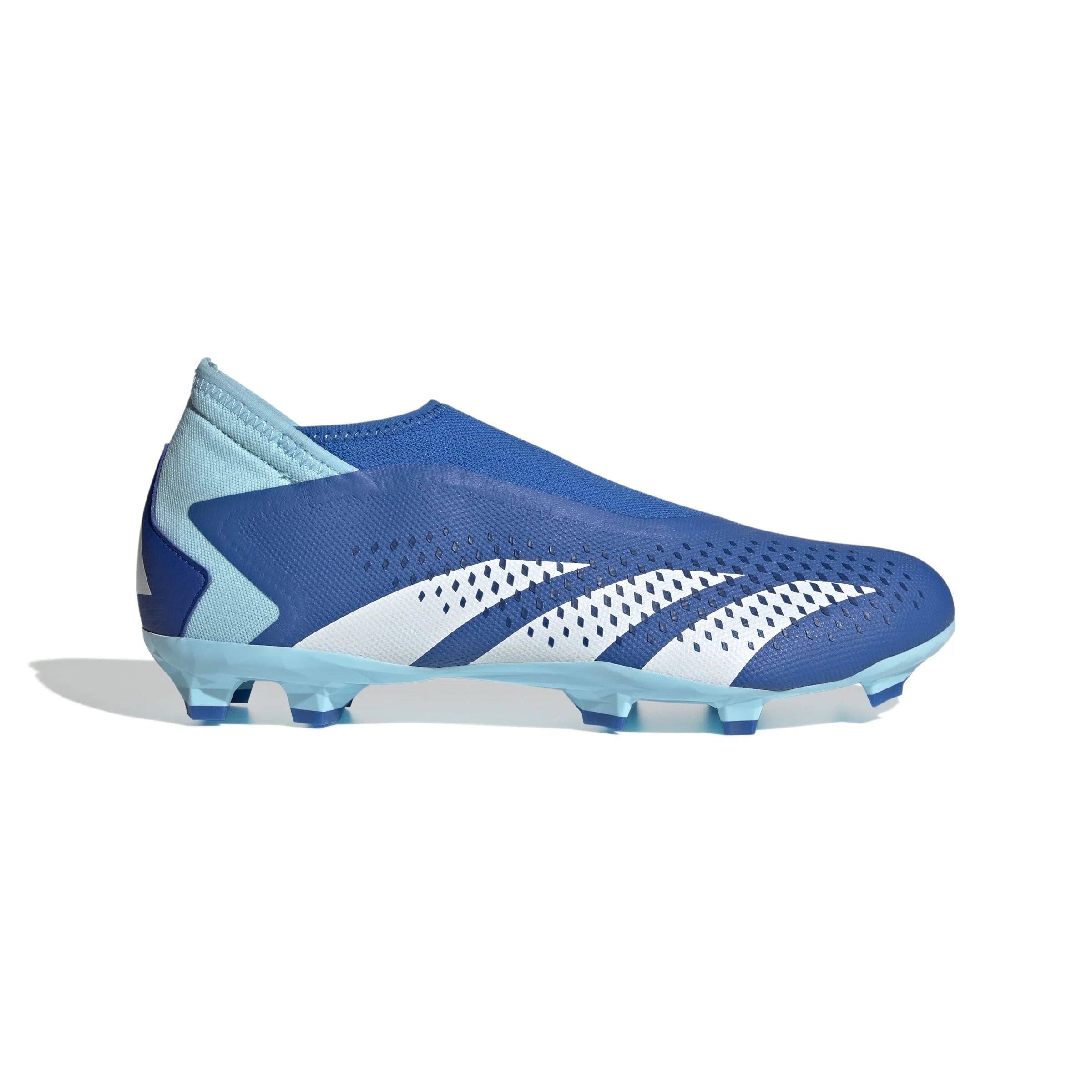 adidas Predator Accuracy3 Laceless FG Firm Ground Soccer Cleats Bright Royal Cloud White Bliss Blue