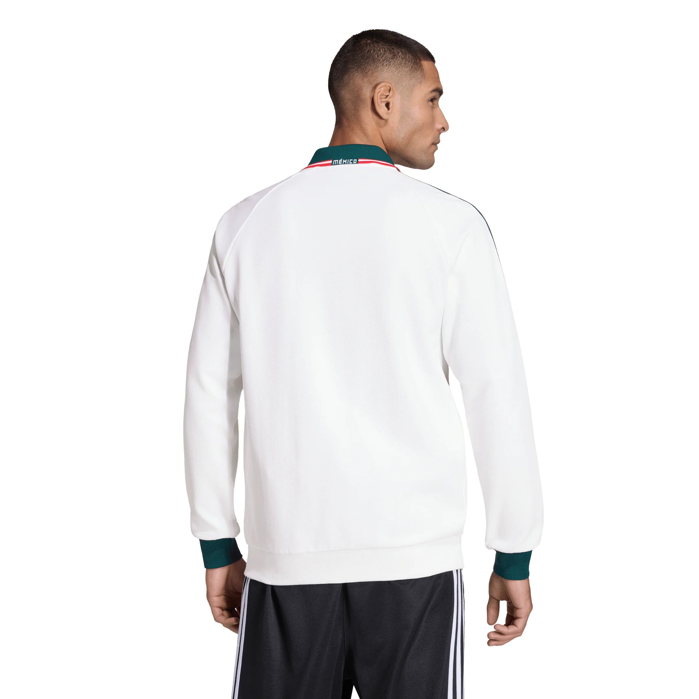 adidas Mexico Away Anthem Mens Soccer Jacket White