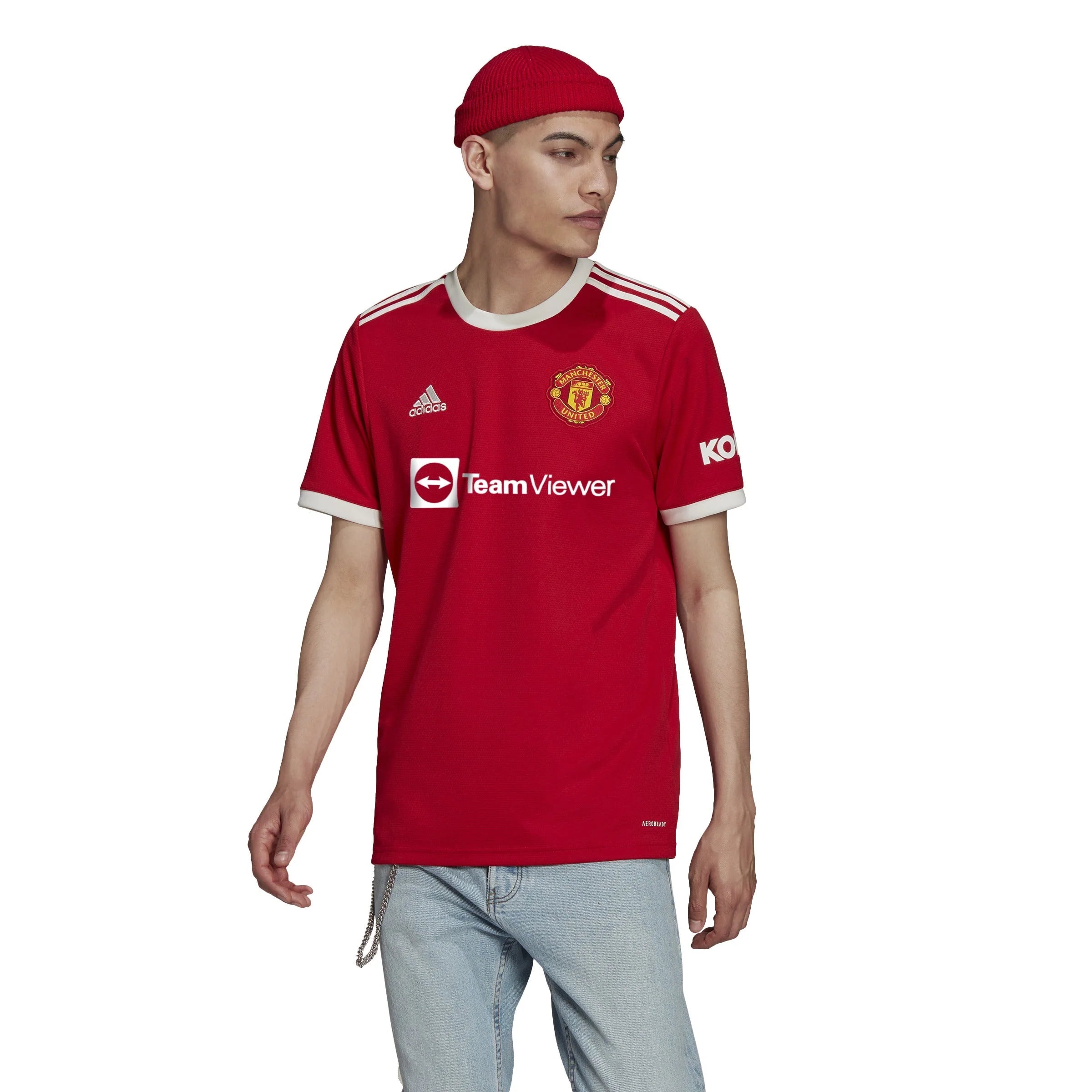 adidas Mens Manchester United Home Jersey 21