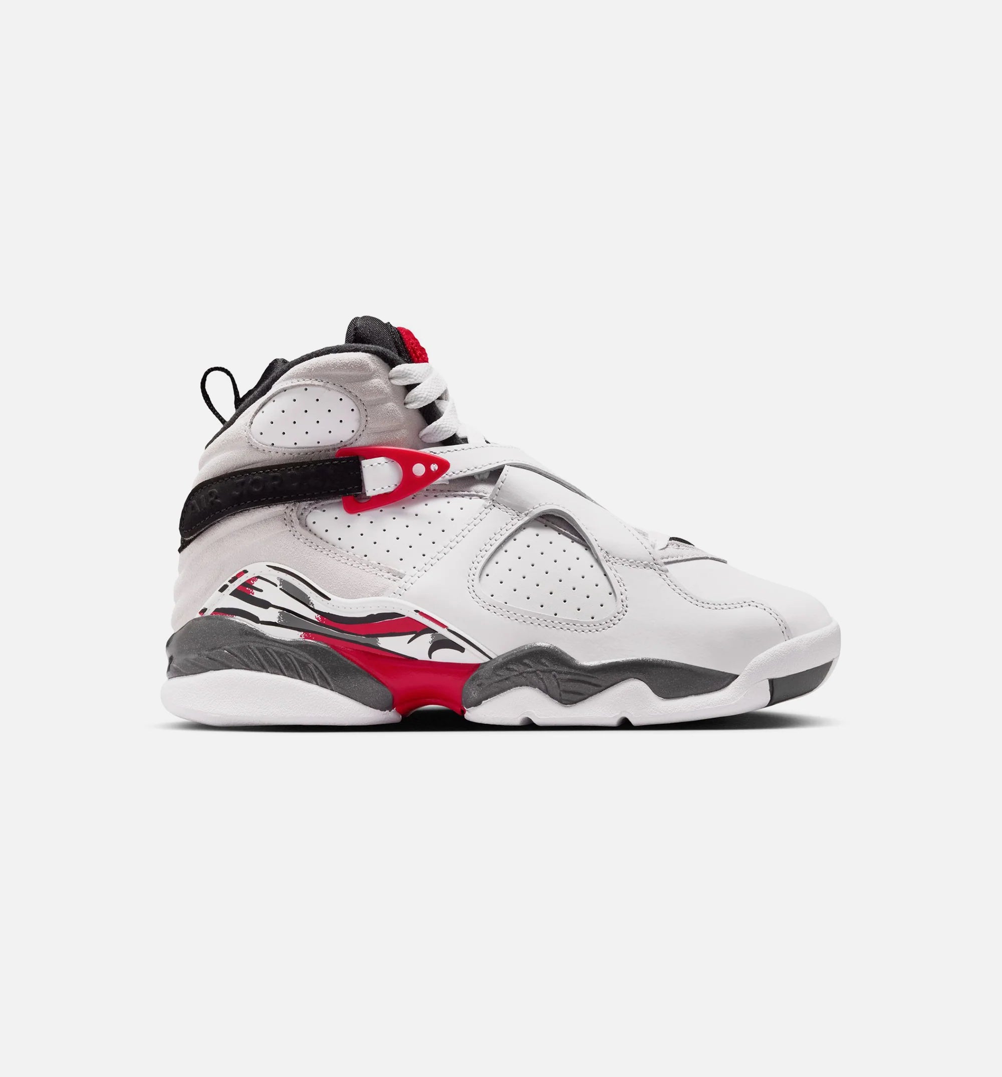 Air Jordan 8 Retro White And True Red Grade School Lifestyle Shoe White True Red Black