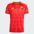 adidas Belgium Home Mens Soccer Jersey 26 Red Gold