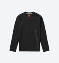 Tech Fleece Zip Crew Sweater Mens Black