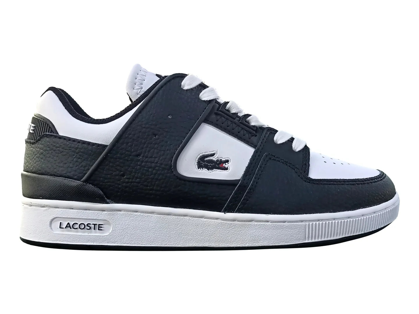 Tenis Lacoste Court Cage 224 Negro y Blanco para Mujer