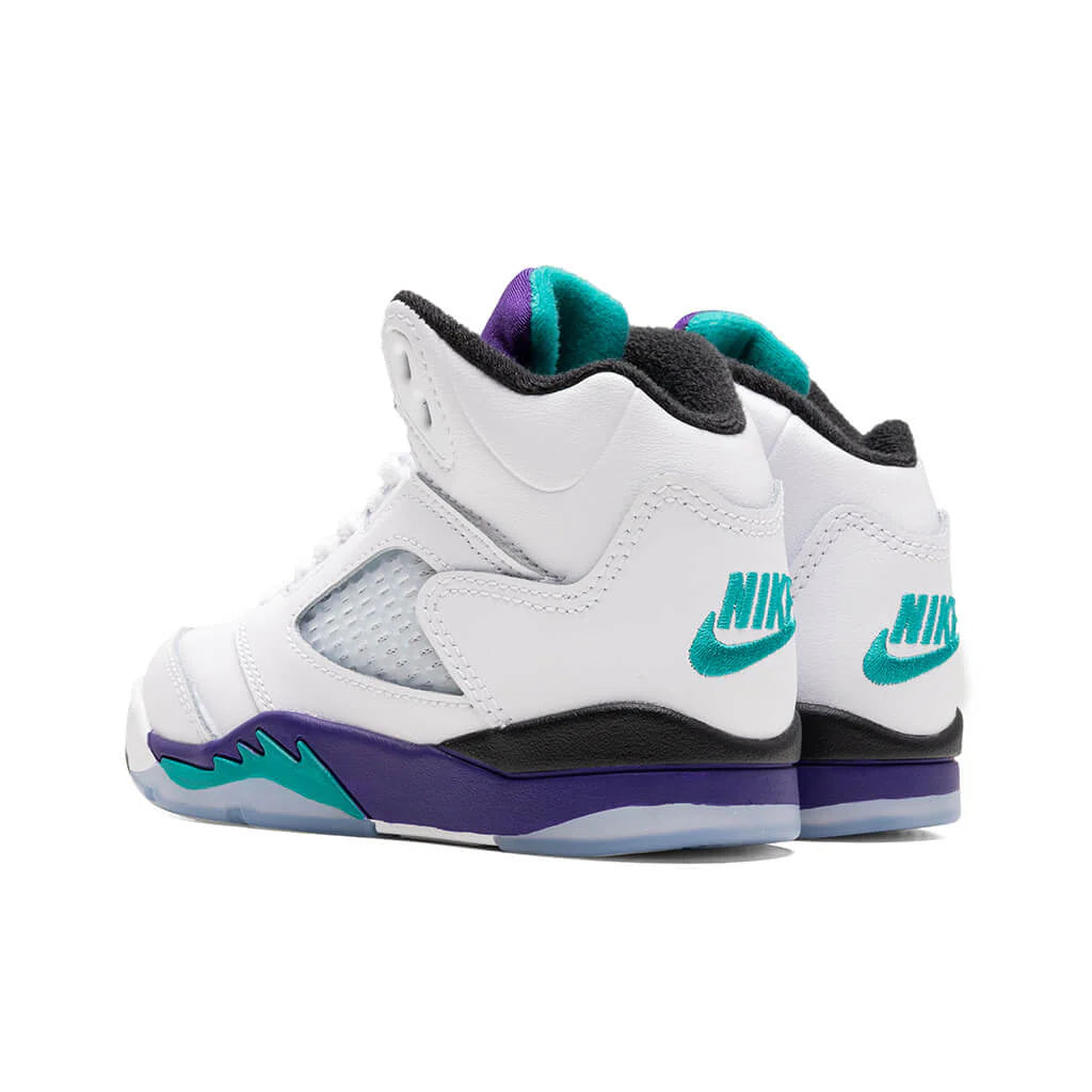 Air Jordan 5 Retro OG Grape PS White New Emerald Grape