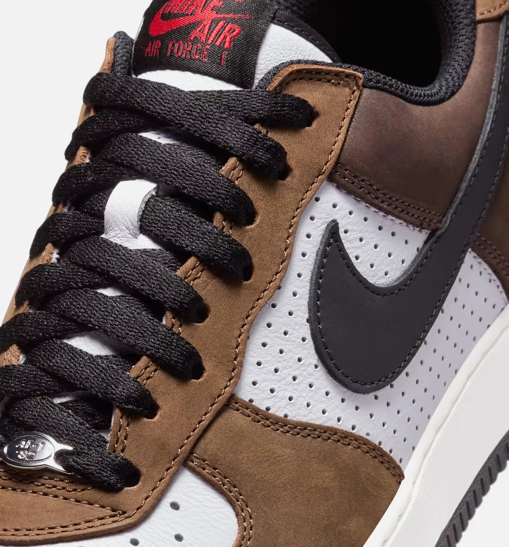 Air Force 1 Retro Low White and Baroque Brown Mens Lifestyle Shoe White Baroque Brown