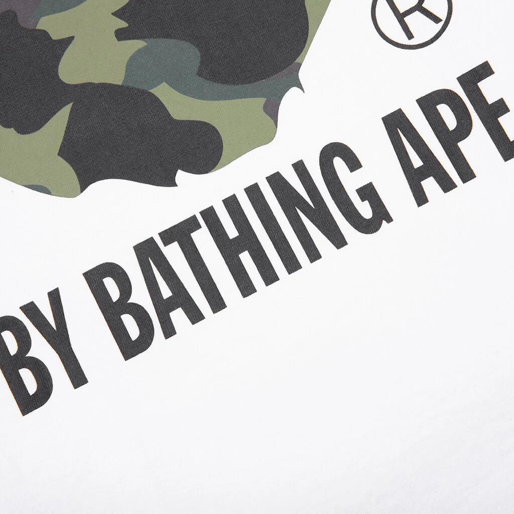 1st Camo by Bathing Ape Tee White Green