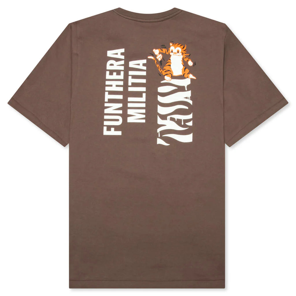 White Tiger Tee Brown
