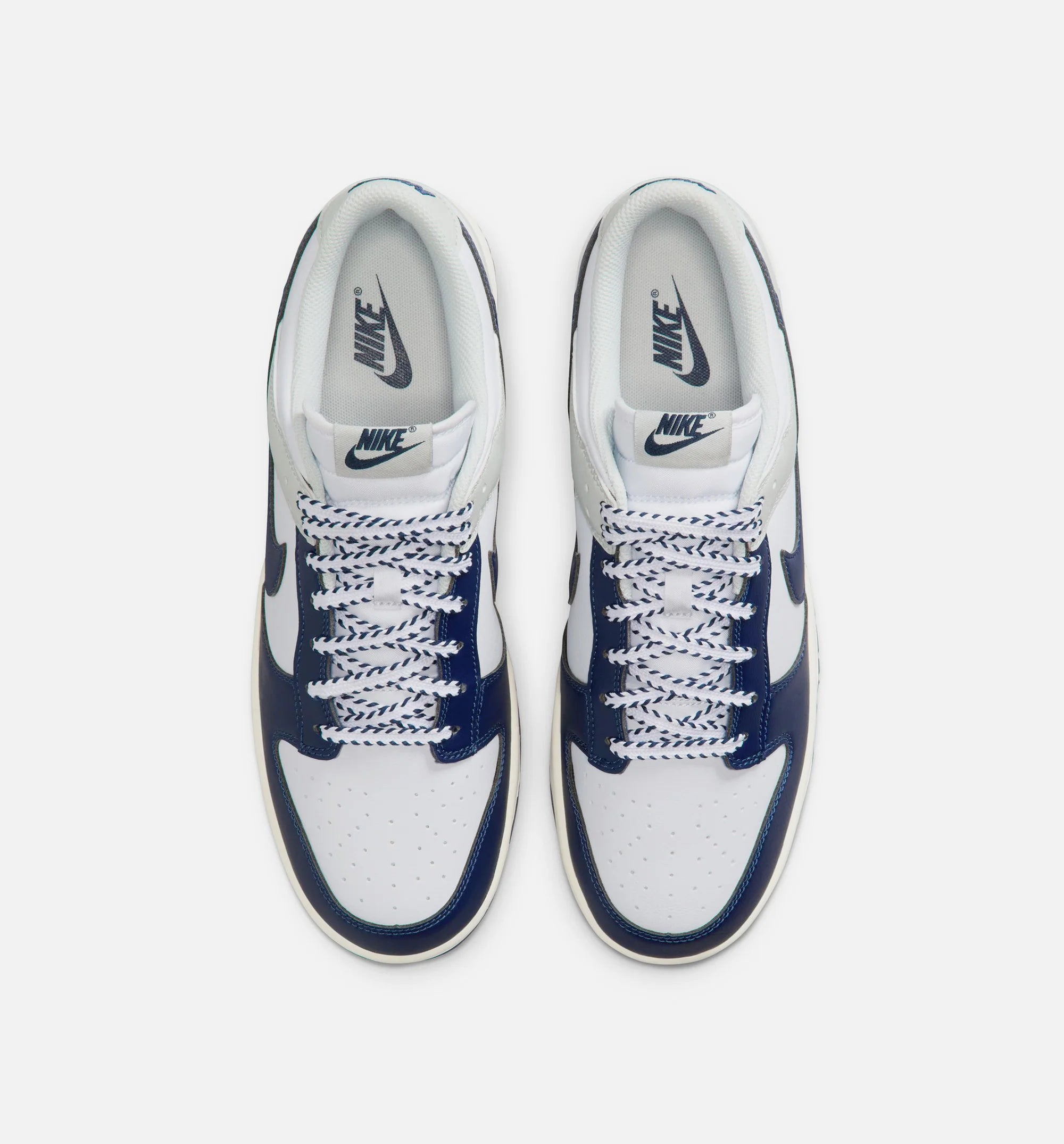 Dunk Low Mens Lifestyle Shoe White Midnight Navy Photon Dust Coconut Milk