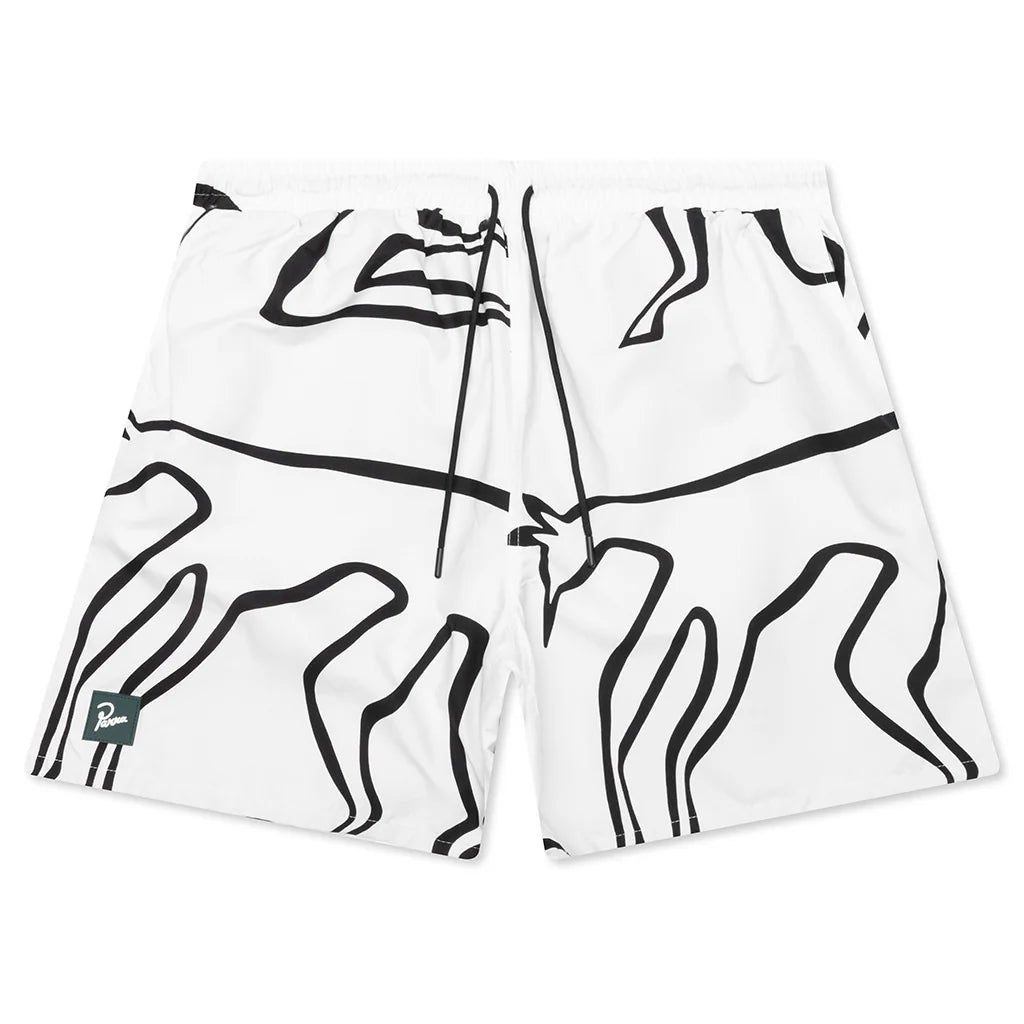 Yoga Walks Swim Shorts White