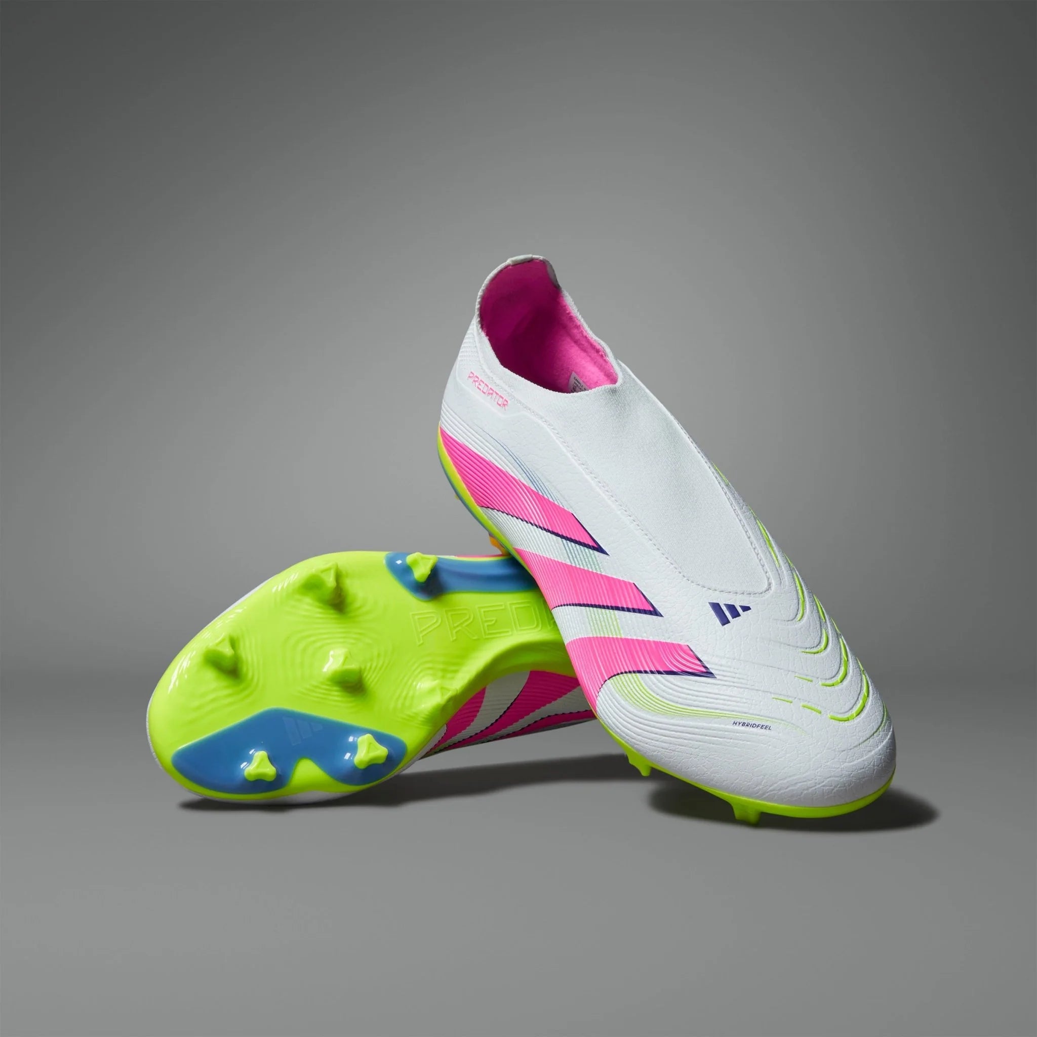 adidas Predator League Laceless Firm Multi Ground Boots White Pink