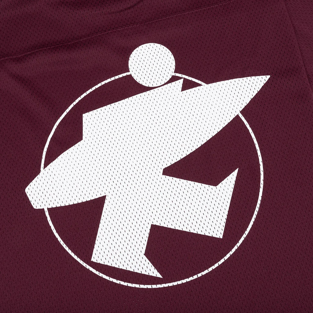 Surfman Mesh Football Jersey Burgundy