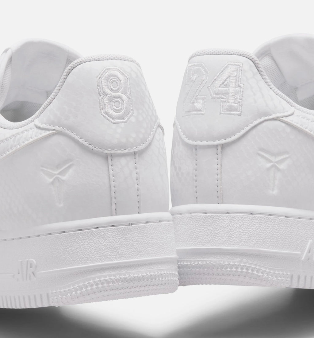 Kobe Bryant x Air Force 1 Mamba Mentality Mens Lifestyle Shoe White White