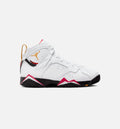 Air Jordan 7 Retro Cardinal Grade School Lifestyle Shoe White Red