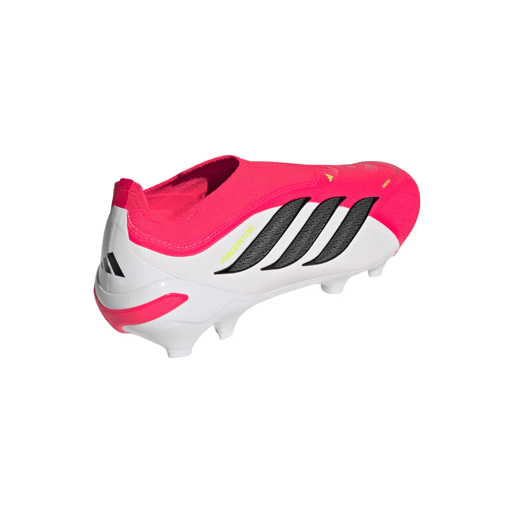 adidas Predator League Laceless FG Firm Ground Mens Soccer Cleats Red Black White