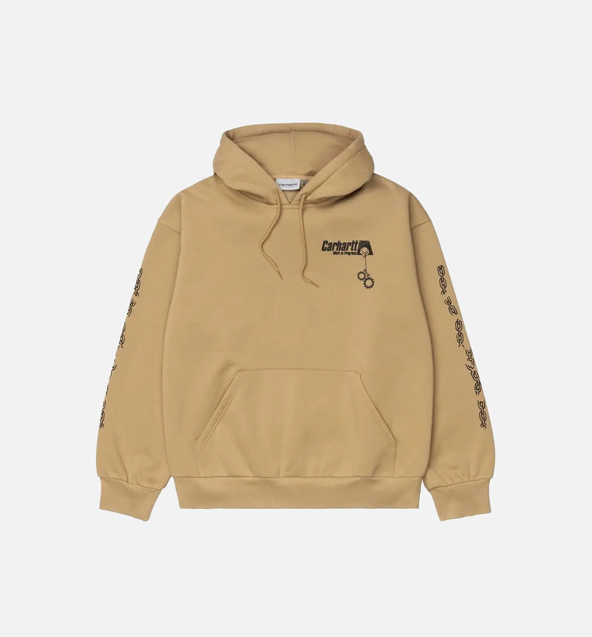 Hooded Scramble Sweatshirt Mens Hoodie Beige