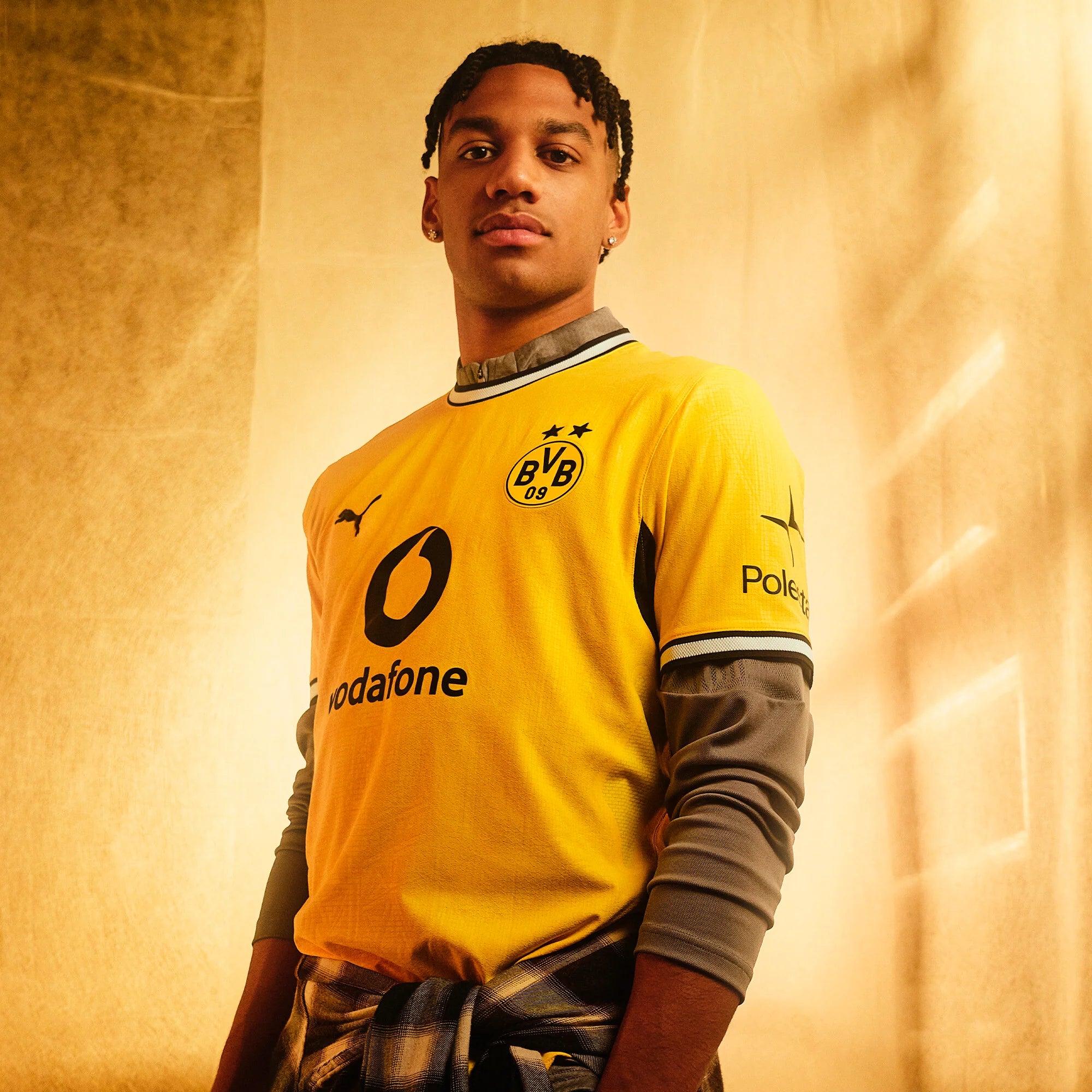 PUMA Borussia Dortmund Home Mens Soccer Jersey 2026 Yellow Black