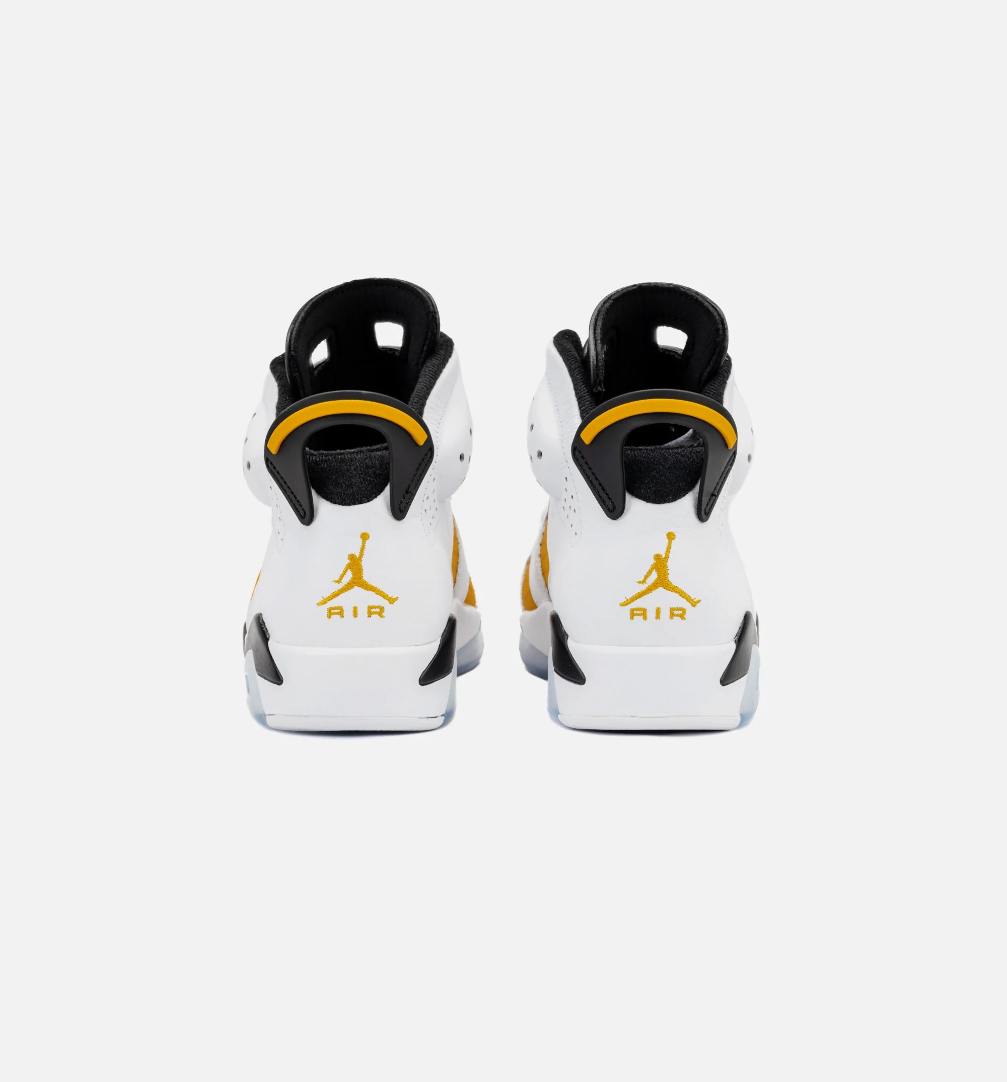 Air Jordan 6 Retro Yellow Ochre Mens Lifestyle Shoe White Yellow Ochre Black Free Shipping