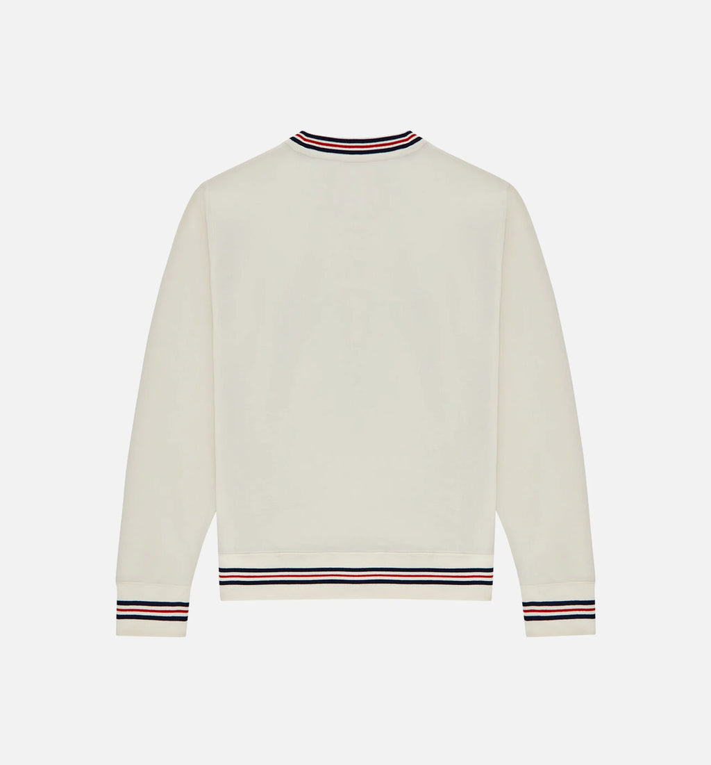 Converse X Todd Snyder Po Mens Crew Hoodie White Blue