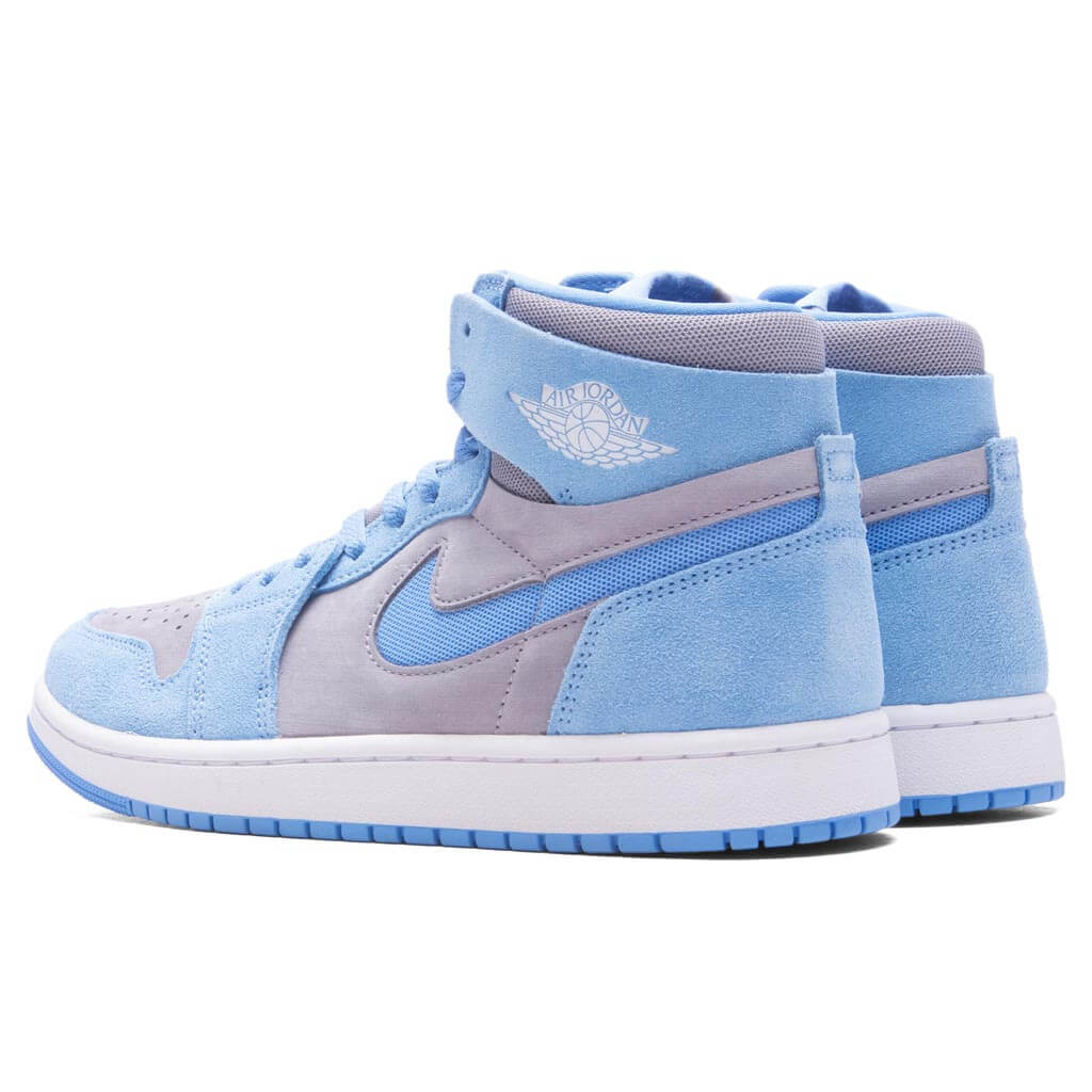Air Jordan 1 Zoom Comfort 2 Cement Grey White University Blue