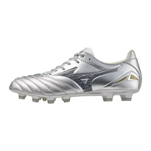 Mizuno Morelia Neo IV Pro FG Firm Ground Silver Gold