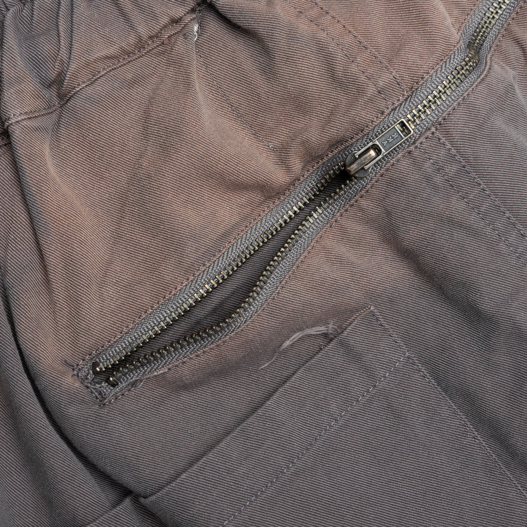 Repaired Butt Zip Pant Grey