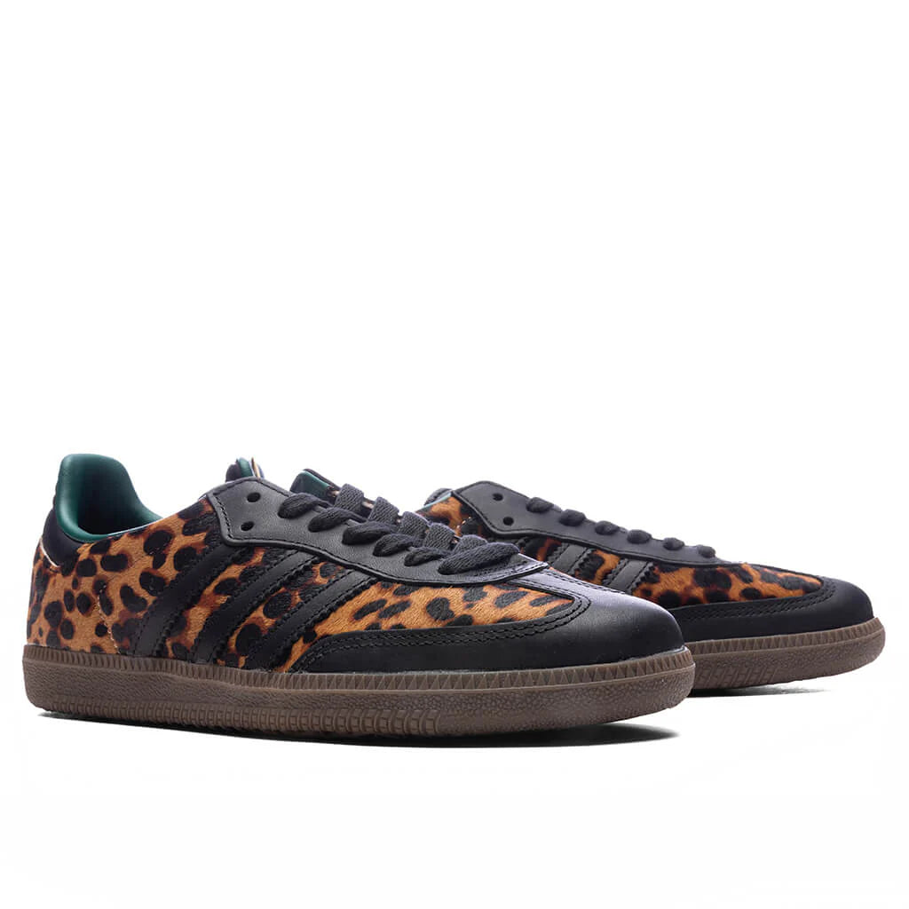 Womens Samba OG Core Black Collegiate Green Cream White