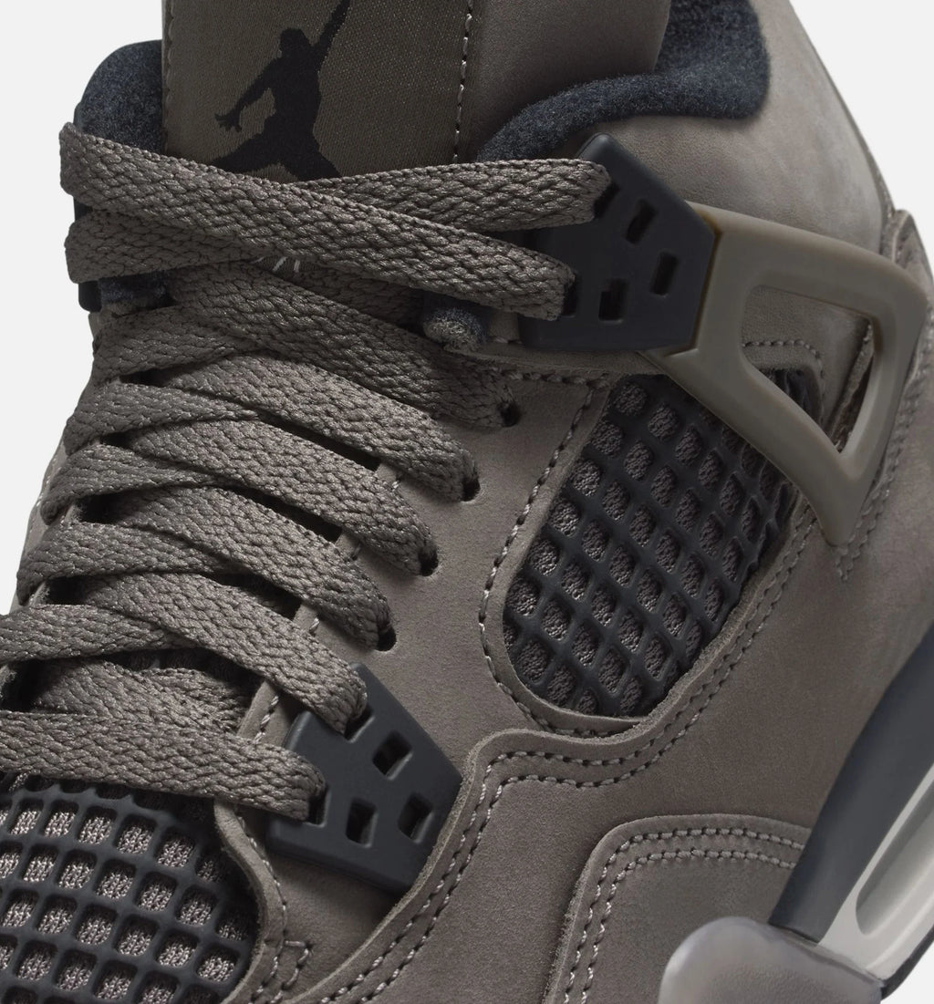 Air Jordan 4 Retro Cave Stone And Black Grade School Lifestyle Shoe Cave Stone Black Moon Particle