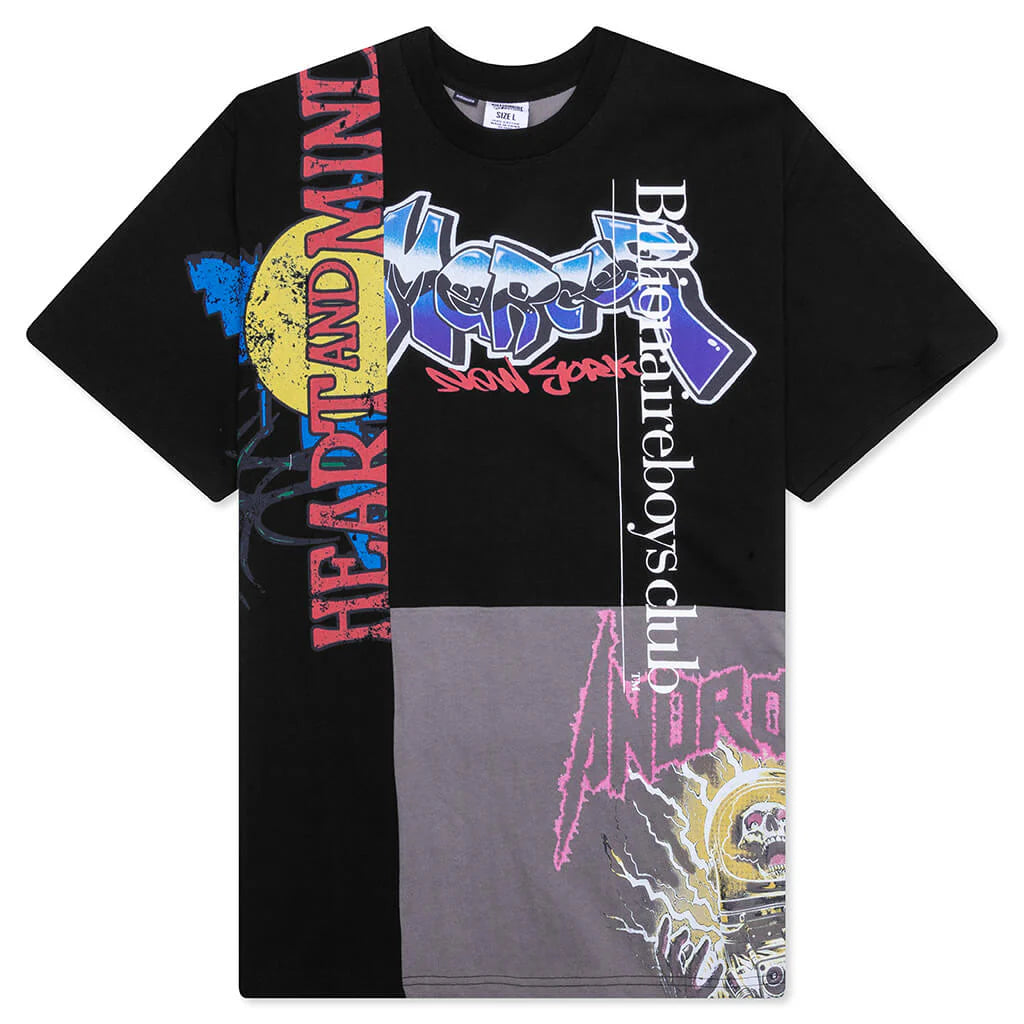 Oversized Parallel Tee Black