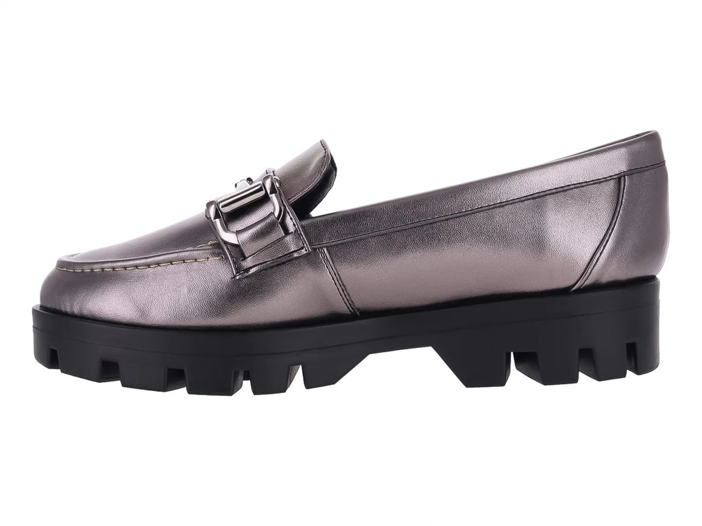 Mocasines Clinton Metalizados Color Inox para Mujer