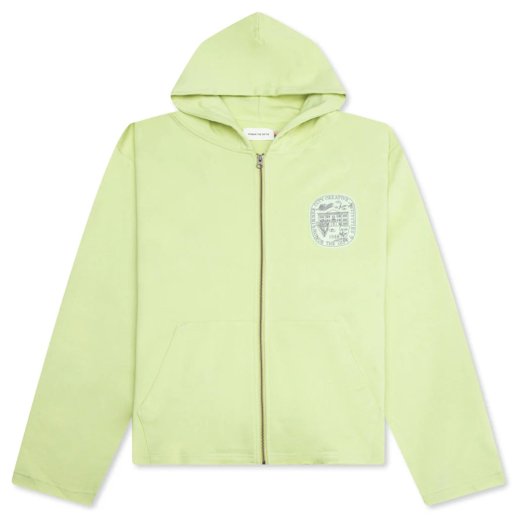 Honor Art Institute Zip Hoodie Green