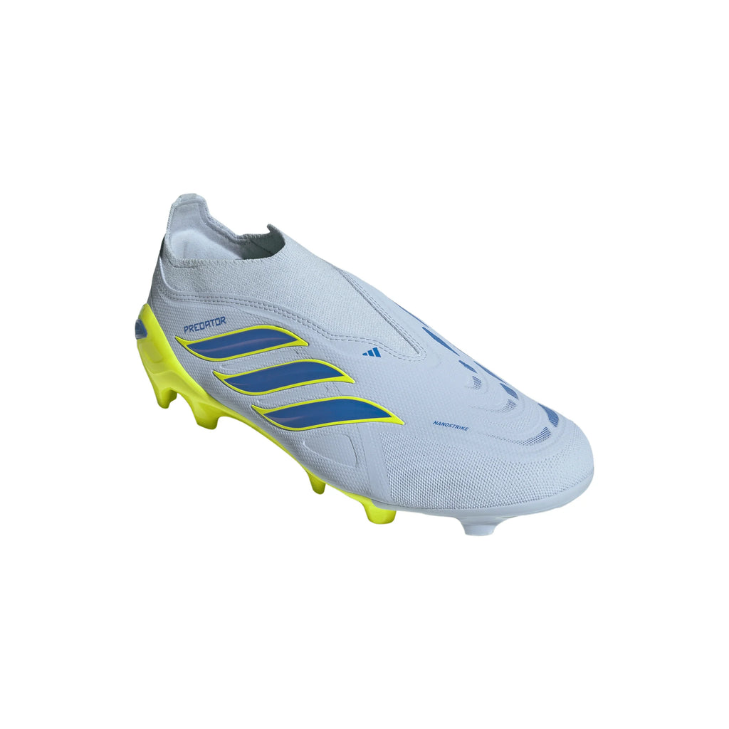 adidas Predator League Laceless FG Firm Ground Mens Soccer Cleats Sky Blue Yellow