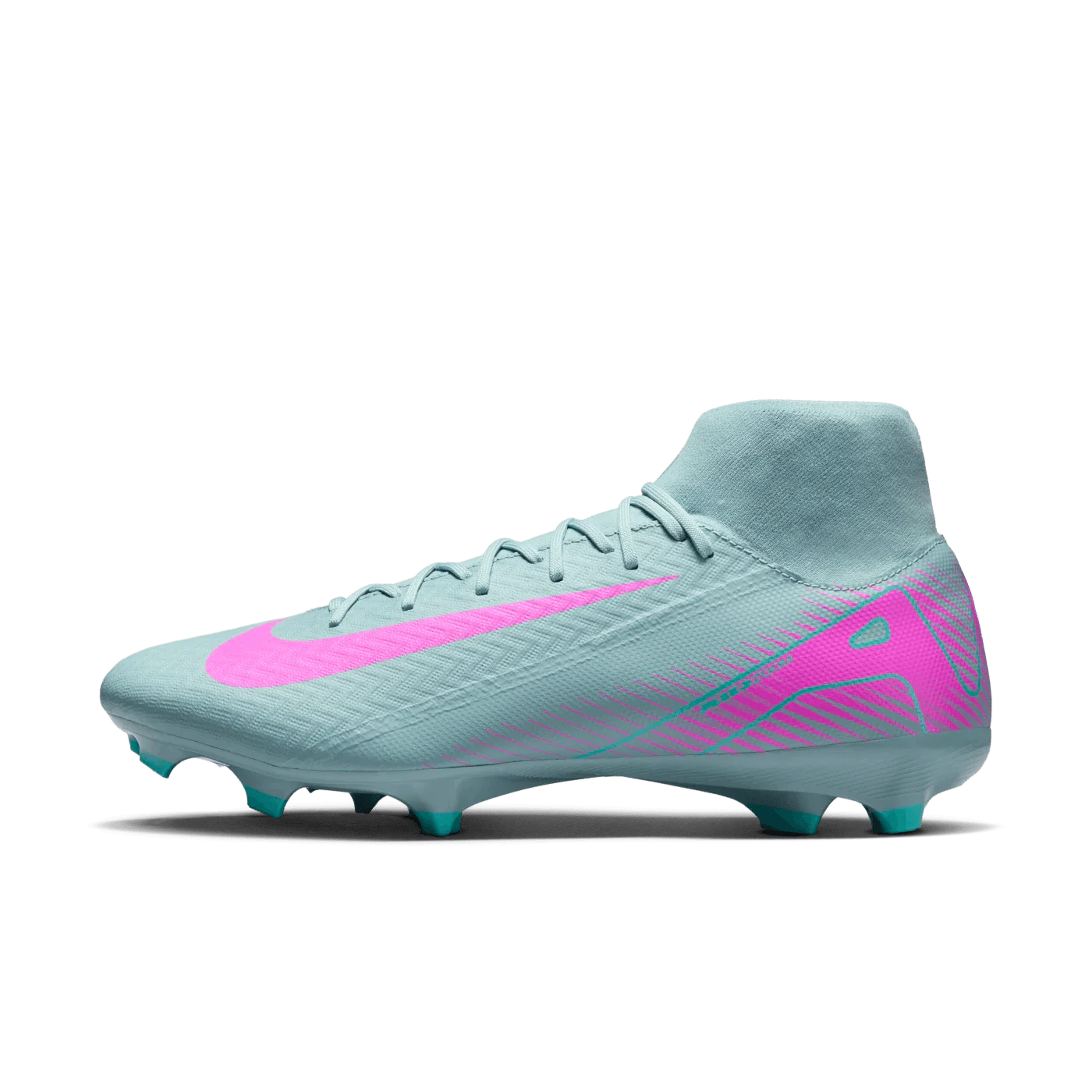 Nike Zoom Mercurial Superfly 10 Academy FG MG Multi Ground Football Boots Ocean Cube Pink Blast