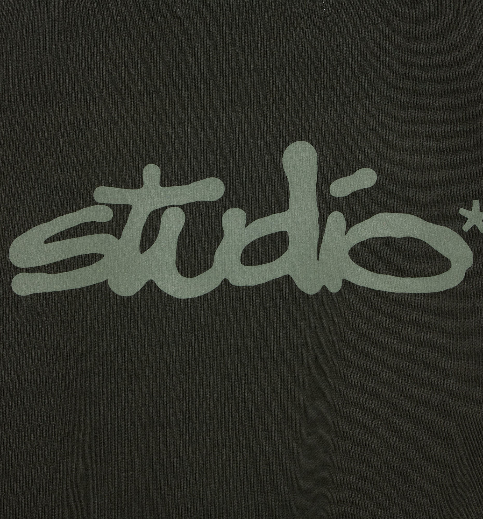 Studio Star Zip Up Mens Hoodie Black